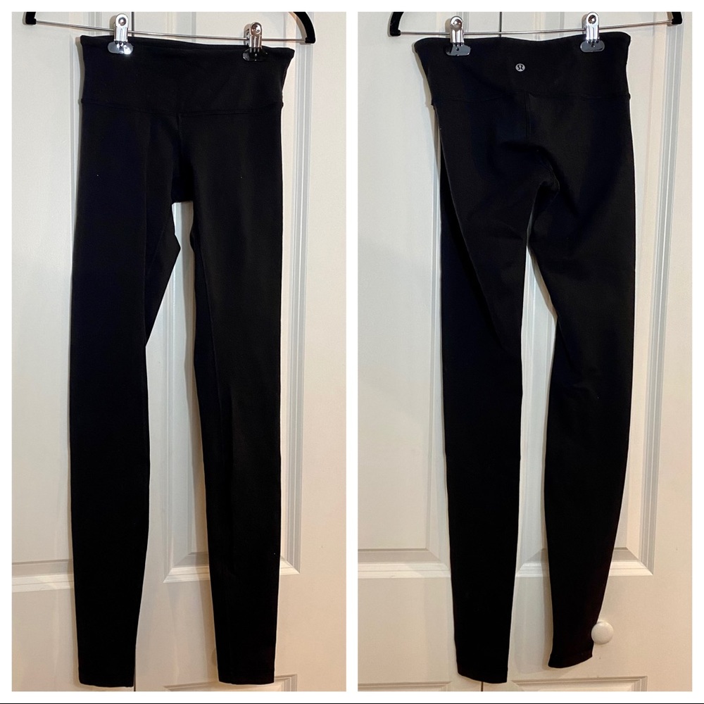 Lululemon Wunder Under Full Length Black Leggings